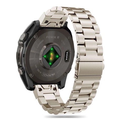 Bransoletka Tech-Protect Stainless na Garmin Fenix 5 / 6 / 6 PRO / 7 / 8 (47 MM) / E - tytanowe Bransoletka Tech-Protect Stainless na Garmin Fenix 5 / 6 / 6 PRO / 7 / 8 (47 MM) / E - tytanowe