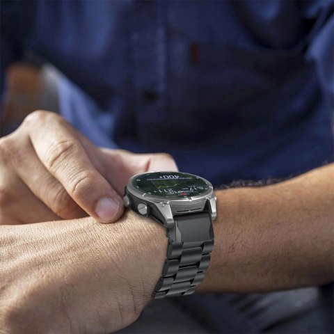 Bransoletka Tech-Protect Stainless na Garmin Fenix 5 / 6 / 6 PRO / 7 / 8 (47 MM) / E - tytanowe Bransoletka Tech-Protect Stainless na Garmin Fenix 5 / 6 / 6 PRO / 7 / 8 (47 MM) / E - tytanowe