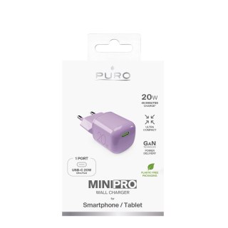 Ładowarka sieciowa Puro 20W GaN USB-C - różowa
