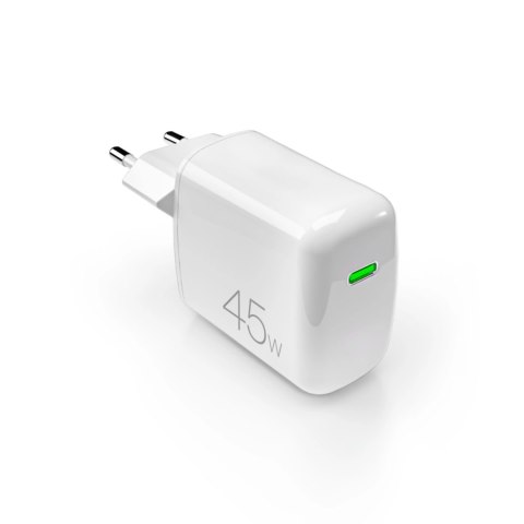 Ładowarka sieciowa Puro Super Mini 45W PD GaN USB-C - biała Ładowarka sieciowa Puro Super Mini 45W PD GaN USB-C - biała