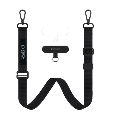 Smycz Tech-Protect C65 Rope Crossbody - czarna Smycz Tech-Protect C65 Rope Crossbody - czarna