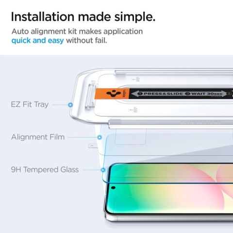 Szkło hartowane Spigen Glas.tR EZ Fit na Samsung Galaxy S24 FE (2 szt.)