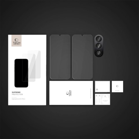 Szkło hartowane Tech-Protect Supreme Set na Samsung Galaxy A16 4G / 5G - przezroczyste Szkło hartowane Tech-Protect Supreme Set na Samsung Galaxy A16 4G / 5G - przezroczyste