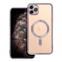Futerał ELECTRO MAG COVER kompatybilny z MagSafe do IPHONE 11 Pro Max fioletowy