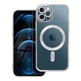 Futerał ELECTRO MAG COVER kompatybilny z MagSafe do IPHONE 12 Pro srebrny