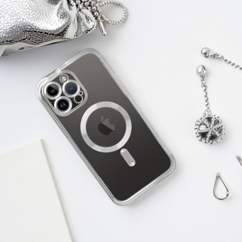 Futerał ELECTRO MAG COVER kompatybilny z MagSafe do IPHONE 12 Pro srebrny Futerał ELECTRO MAG COVER kompatybilny z MagSafe do IPHONE 12 Pro srebrny