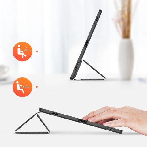 DUX DUCIS Domo składany pokrowiec etui na tablet z funkcją Smart Sleep podstawka Samsung Galaxy Tab S8/S9 Ultra czarny