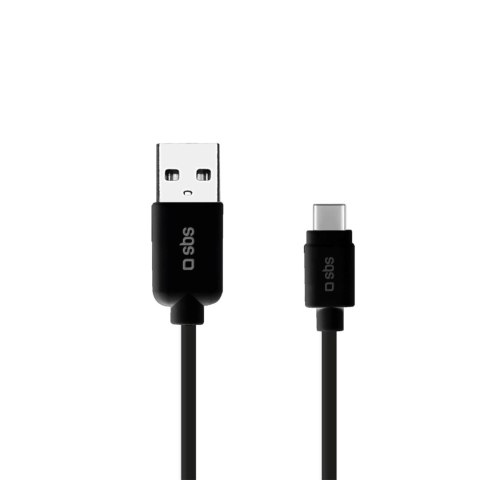 Kabel SBS TECABLETYC1KPOS USB-A - USB-C 1m - czarny Kabel SBS TECABLETYC1KPOS USB-A - USB-C 1m - czarny