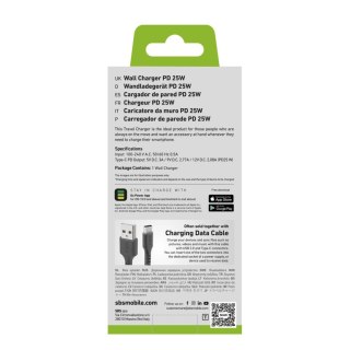 Ładowarka sieciowa SBS TETR1CPD25 25W USB-C z Power Delivery - czarna