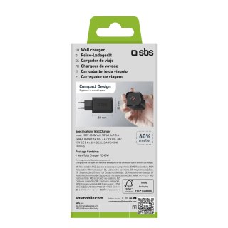 Ładowarka sieciowa SBS TETRGAN1C45W 45W GaN USB-C z Power Delivery - czarna
