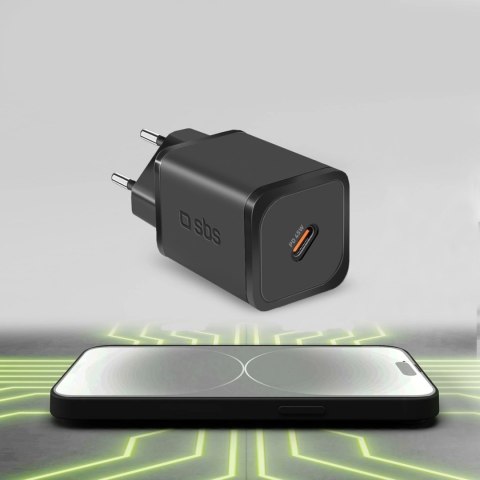 Ładowarka sieciowa SBS TETRGAN1C45W 45W GaN USB-C z Power Delivery - czarna