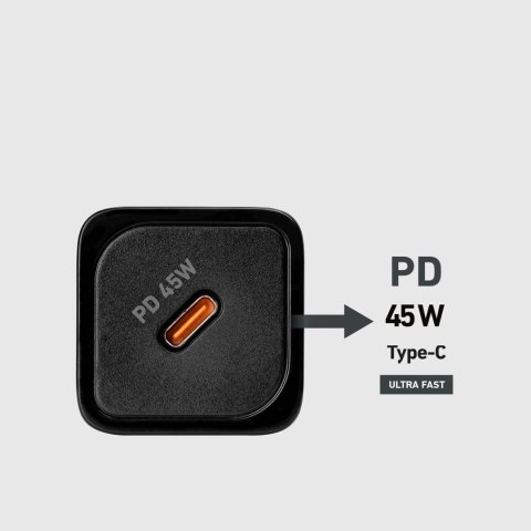Ładowarka sieciowa SBS TETRGAN1C45W 45W GaN USB-C z Power Delivery - czarna