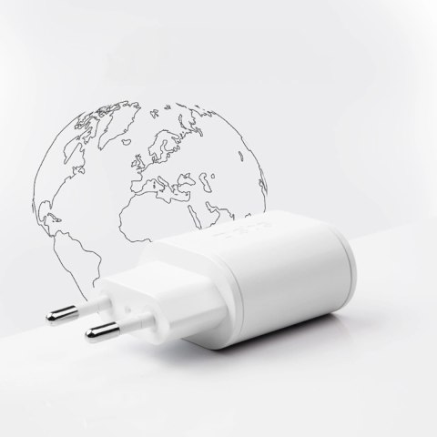 Ładowarka sieciowa SBS TETRPD20W 20W USB-A USB-C z Power Delivery - biała