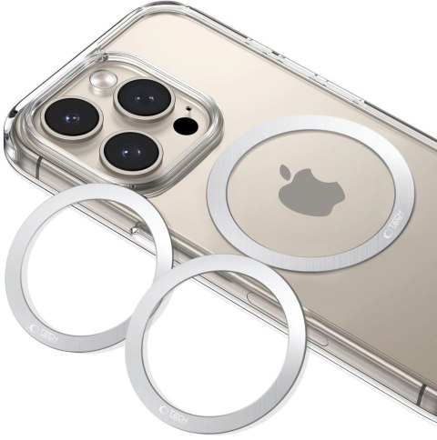 Pierścień Tech-Protect MMP-110 2w1 MagSafe - srebrny / srebrny