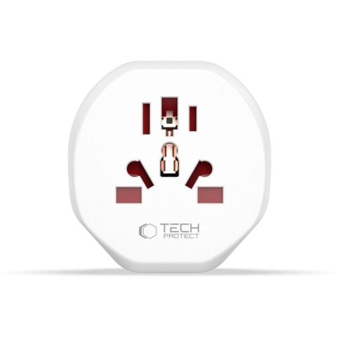 Przejściówka / adapter Tech-Protect Universal Travel Adapter na EU - biała Przejściówka / adapter Tech-Protect Universal Travel Adapter na EU - biała