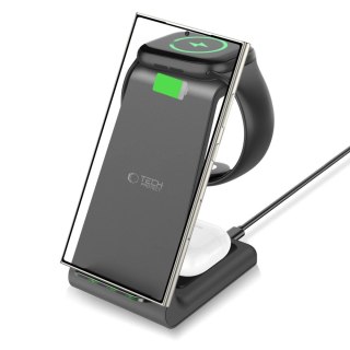 Stacja ładująca Tech-Protect QI15W-A36 3w1 dla Android - czarna