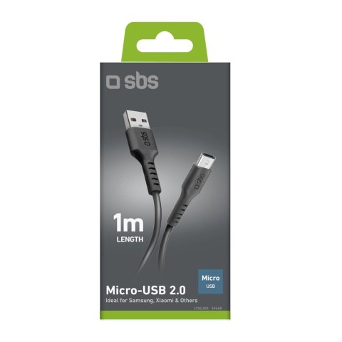 Kabel SBS LTHL200 USB-A - Micro-USB 1m - czarny