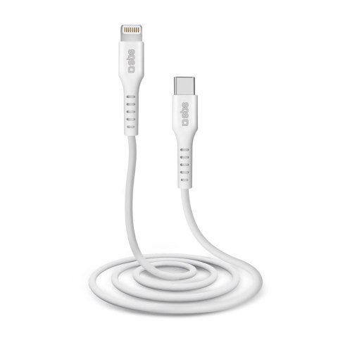 Kabel SBS TECABLELIGTC1W USB-C - Lightning z certyfikatem MFi, 1m - biały