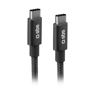 Kabel SBS TECABLETCC20BK USB-C - USB-C 25W Power Delivery 1,5m - szary