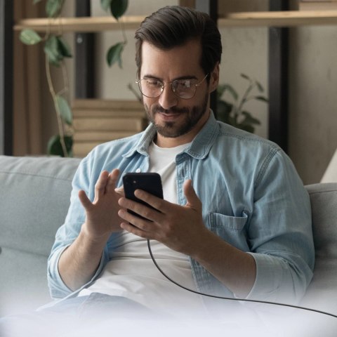 Kabel SBS TECABLETISSUETCCK USB-C - USB-C 1,5m 60W w oplocie - czarny