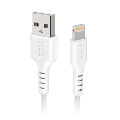 Kabel SBS TECABLEUSBIP589W USB-A - Lightning - biały Kabel SBS TECABLEUSBIP589W USB-A - Lightning - biały