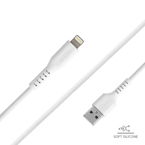 Kabel SBS TECABLEUSBIP589W USB-A - Lightning - biały Kabel SBS TECABLEUSBIP589W USB-A - Lightning - biały