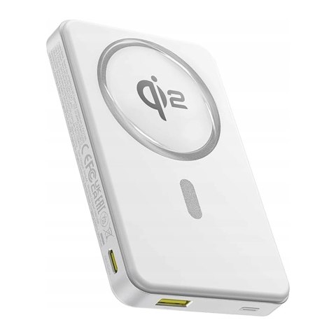 Powerbank Baseus Airpow II 10000mAh Qi2 z MagSafe 22,5W z kablem Baseus Simple Series USB-C - USB-C 20V/3A (30cm) - biały Powerbank Baseus Airpow II 10000mAh Qi2 z MagSafe 22,5W z kablem Baseus Simple Series USB-C - USB-C 20V/3A (30cm) - biały