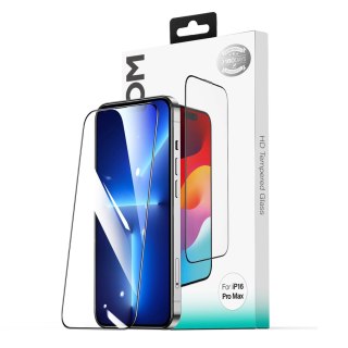Szkło hartowane Joyroom JR-MLG0278 2.5D HD Dustproof z czarną ramką na iPhone 15 Plus/16 Plus