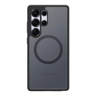 Etui silikonowe Spigen Capella GP-FPS938PGBJW z ringiem magnetycznym MagFit do Samsung Galaxy S25 Ultra - czarne