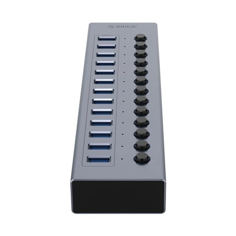 Hub Orico BT2U3-13AB 13x USB-A 3.0 z włącznikami - szary