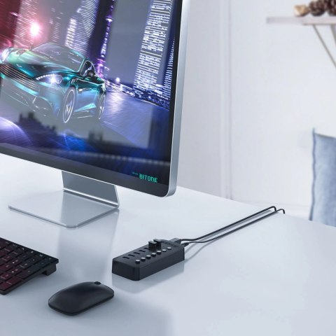 Hub Orico CT2U3-13AB 13x USB-A 3.0 z włącznikami - czarny Hub Orico CT2U3-13AB 13x USB-A 3.0 z włącznikami - czarny