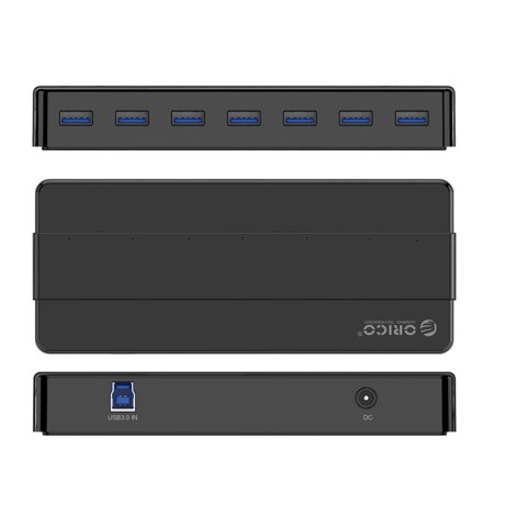 Hub Orico H7928-U3-V1 7x USB-A 3.0 - czarny Hub Orico H7928-U3-V1 7x USB-A 3.0 - czarny