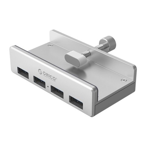 Hub Orico MH4PU montowany na zacisk 4x USB-A 3.0 - srebrny Hub Orico MH4PU montowany na zacisk 4x USB-A 3.0 - srebrny