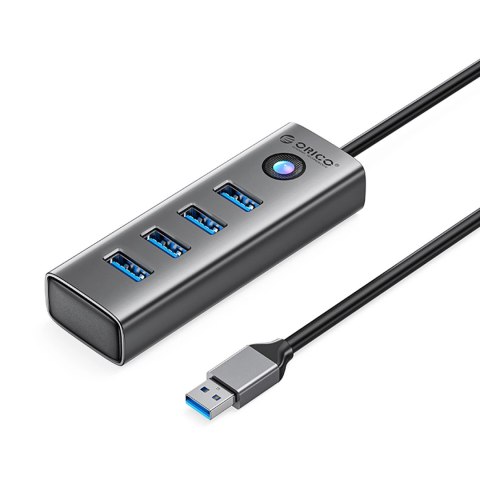 Hub Orico PDD4U-U3 4x USB-A 3.0 - szary Hub Orico PDD4U-U3 4x USB-A 3.0 - szary