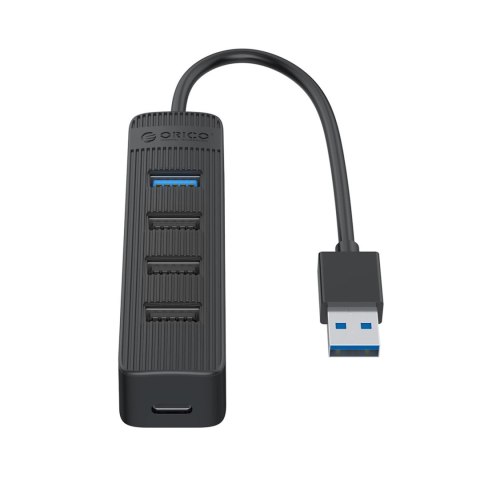 Hub Orico TWU32-4A USB-A 3.1 / 1x USB-A 3.1 + 3x USB-A 2.0 + USB-C 5V/3A - czarny