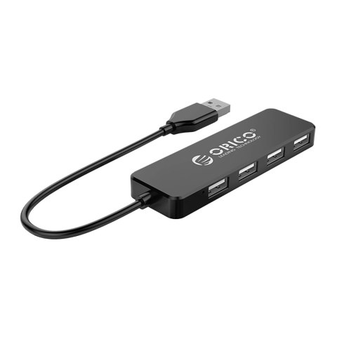 Hub USB-A Orico FL01 stacja dokująca 4x USB-A 2.0 - czarny Hub USB-A Orico FL01 stacja dokująca 4x USB-A 2.0 - czarny