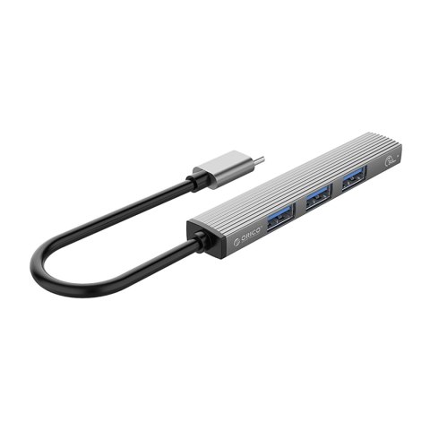 Hub USB-C Orico AH-13 stacja dokująca 1x USB-A 3.0 + 3x USB-A 2.0 - szary Hub USB-C Orico AH-13 stacja dokująca 1x USB-A 3.0 + 3x USB-A 2.0 - szary