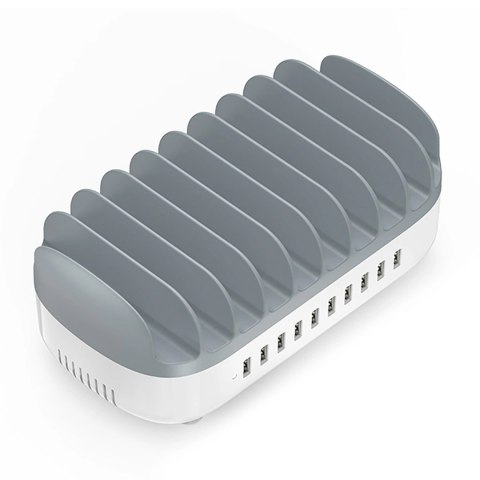 Inteligentna stacja ładowania Orico DUK-10P-V1 10 x USB-A - biała Inteligentna stacja ładowania Orico DUK-10P-V1 10 x USB-A - biała