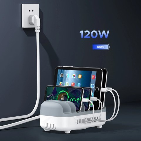 Inteligentna stacja ładowania Orico DUK-10P-V1 10 x USB-A - biała Inteligentna stacja ładowania Orico DUK-10P-V1 10 x USB-A - biała