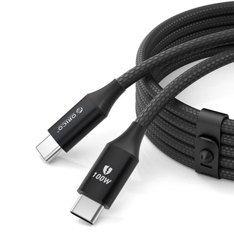 Kabel Orico CDX 100W 5A Power Delivery USB-C - USB-C 1m - czarny Kabel Orico CDX 100W 5A Power Delivery USB-C - USB-C 1m - czarny