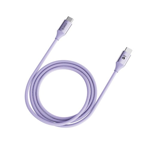Kabel Orico CDX 100W 5A Power Delivery USB-C - USB-C 1m - fioletowy