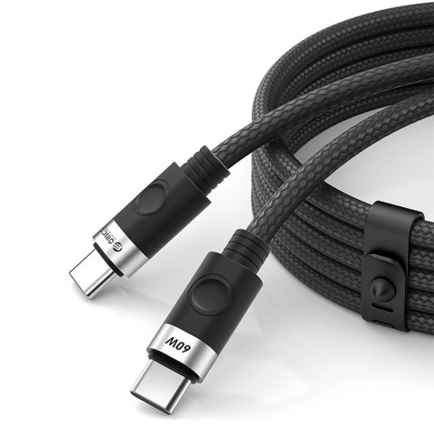 Kabel Orico CDX 60W 3A Power Delivery USB-C - USB-C 1m - czarny Kabel Orico CDX 60W 3A Power Delivery USB-C - USB-C 1m - czarny