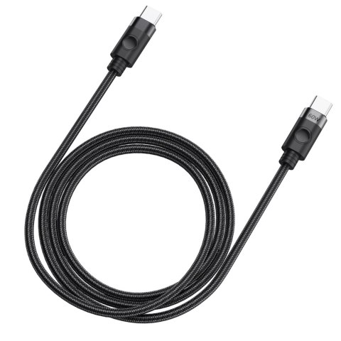 Kabel Orico CDX 60W 3A Power Delivery USB-C - USB-C 1m - czarny Kabel Orico CDX 60W 3A Power Delivery USB-C - USB-C 1m - czarny