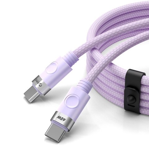 Kabel Orico CDX 60W 3A Power Delivery USB-C - USB-C 1m - fioletowy Kabel Orico CDX 60W 3A Power Delivery USB-C - USB-C 1m - fioletowy