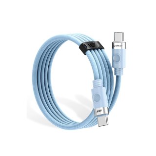 Kabel Orico CDX 60W 3A Power Delivery USB-C - USB-C 1m - niebieski