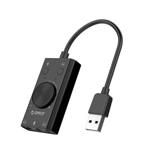 Karta dźwiękowa Orico SC2 zewnętrzna wielofunkcyjna z USB-A - czarna