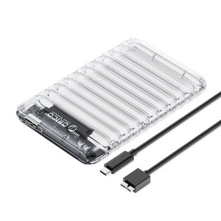 Kieszeń dyskowa Orico 2139U3-V1 2,5" HDD/SSD USB Micro-B 5Gb/s - przezroczysta