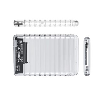 Kieszeń dyskowa Orico 2139U3-V1 2,5" HDD/SSD USB Micro-B 5Gb/s - przezroczysta