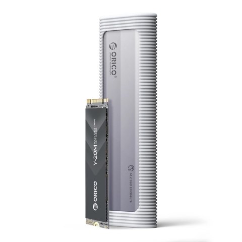 Kieszeń dyskowa Orico AXM2F M.2 SATA SSD USB-C 3.2 - szara Kieszeń dyskowa Orico AXM2F M.2 SATA SSD USB-C 3.2 - szara