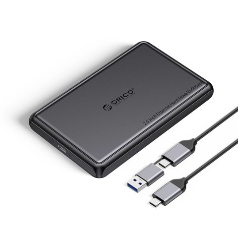Kieszeń dyskowa Orico DDL25-C3 2,5" HDD/SSD USB-C 5Gb/s - czarna Kieszeń dyskowa Orico DDL25-C3 2,5" HDD/SSD USB-C 5Gb/s - czarna